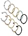 JOERICA 18-20G 10PCS Stainless Steel Nose Rings Hoop Body Jewelry Nose Piercing