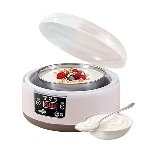 Arroopu Joghurtmaker Gerät,Kleines Joghurtgerät Mit Einstellbarer Zeit & Temperatur - Automatischer Dessert Hersteller Für Zuhause | Für Frühstück, Eiscreme, Parfait, Käse, Waffel, Küche, Hauskochen, Arroopu Joghurtmaker Gerät,Kleines Joghurtgerät Mit Einstellbarer Zeit & Temperatur - Automatischer Dessert Hersteller Für Zuhause | Für Frühstück, Eiscreme, Parfait, Käse, Waffel, Küche, Hauskochen,