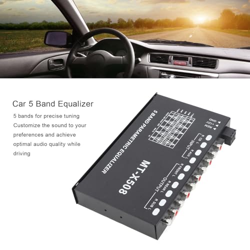 Auto-Grafik-Equalizer, Auto-Audio-Equalizer, Einstellbar, 5 Bänder, Präzise Abstimmung, EQ-Tuning, Crossover-Verstärker, Grafik-Equalizer