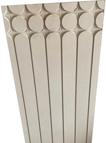 Pannello per riscaldamento a pavimento a secco in fibrogesso spessore 15 mm tipo Diritto + 2 curve su 1 lato