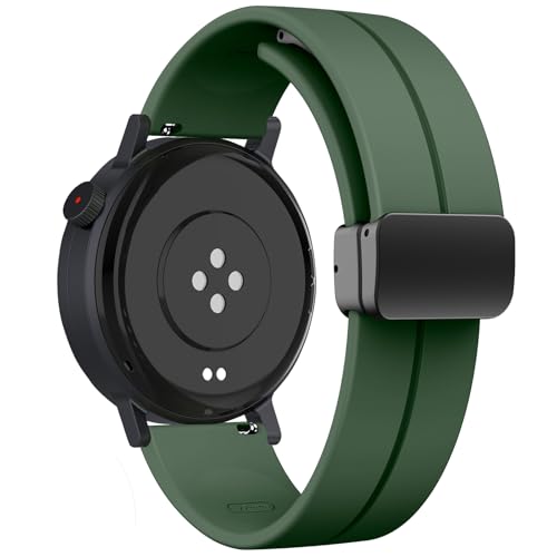 [RoSoki] 22 mm �o���h CMF by Nothing Watch 3 Pro/CMF by Nothing Watch Pro 2 �Ή� �V���R���� �}�O�l�b�g�t�� �X�|�[�c�o���h �ւ��X�g���b�v �_�炩�� �����x���g ���C�t�� �����ȒP �j