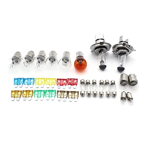 ERYUE Lâmpada de LED,H4/H7 Lâmpada de Fusível Kit Automóvel 30 Peças 233 Ba9s 382 380 1156 1157
