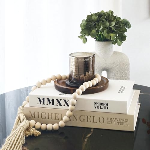 Chicooan 4-in-1 Decorative Books Set, Coffee Table Books Decor, 2