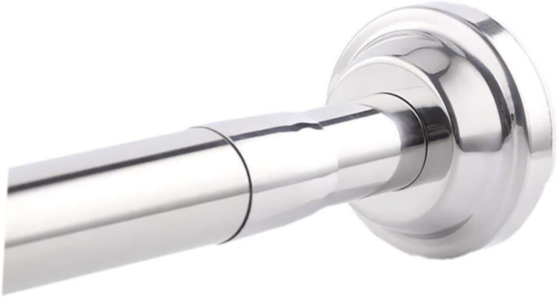 Ciieeo Punch Extendable Stainless Steel Clothes Drying Pole Spring Tension Rod for Bathroom Wardrobe and Multi Purpose Use Fits