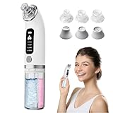Porenreiniger Gesicht – Mitesser Sauger, Mitesserentferner Porenreiniger, Porensauger für Tiefenreinigung, Blackhead Remover mit 6 Aufsätzen für alle Hauttypen