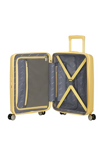 American Tourister Soundbox - Handgepäckkoffer 55 x 40 x 20/23 cm - Hartschalen-Kabinentrolley für EasyJet & die meisten Fluggesellschaften… – Ansicht 5