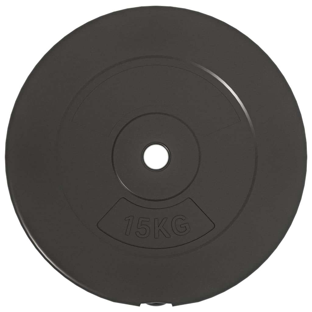 Tarcze do hantli 2 szt. 30 kg cement z powłoką z tworzywa sztucznego do treningu siłowego, średnica 39 cm, otwór 2,7 cm