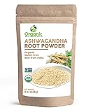 Organic Ashwagandha Root Powder -8 Ounce | Lab Tested for Purity | Resealable Kraft Bag,Non-GMO, Indian Ginseng, Withania Somnifera -100% Raw from India, by SHOPOSR (8 oz)