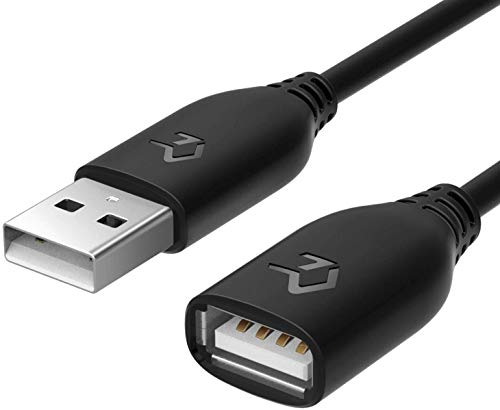 Rankie USB 2.0 Extension Cable, A-Male to A-Female, 3 Feet