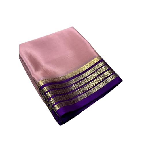 Image of Shree Silk Mills Cerep Silk Weddings Attractive Women's With Zari Border Saree and Special Occasions,Elegant Handwoven Traditional Saree