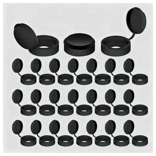 100 Pcs Hinged Screw Cover Caps - Folding Design Fits Multiple Hole Sizes