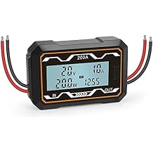 RC 200 A واط متر محلل الطاقة عالية الدقة 200 A محلل الطاقة اختبار البطارية LCD محلل كهربائي الفولتميتر Ammeter200A