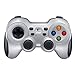Logitech G F710 Wireless Gamepad, 2.4 GHz Wireless with USB Nano-Receiver, Controller Dual Vibration Feedback, 4 Switch D-Pad, PC - Grey/Black