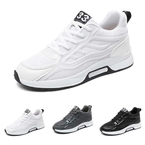Mens Elevator Sneakers 3 inch Hidden Height Increase Breathable Mesh Lightweight Casual Walking Shoes for Men