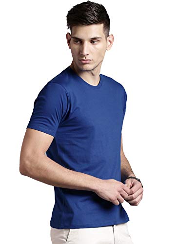 Image of ADRO Men's Cotton Solid Regular Fit T-Shirt