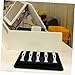Angoily Cash Box Cash Tray Organizer for Bills Register Box Coin and Bill Compartments