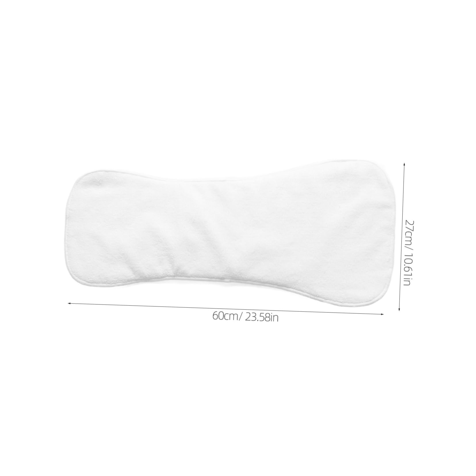 HOODANCOS Four Layer Washable Adult Diaper Reusable Nappy for Elders Foldable Design for Comfortable for Patients White