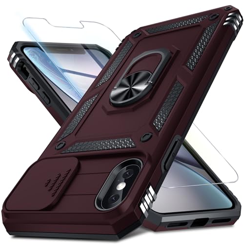 for iPhone X/iPhone Xs Phone Case Built in Slide Camera Lens Cover