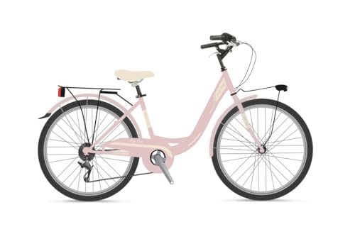 Velomarche Bazam - Mädchenfahrrad Einrohr Lazy Days 24 Zoll, 6 Gänge,...