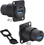Le Type D coupleur USB femelle vers femelle à double port peut être utilisé dans les panneaux 86, les boîtiers de scène, les cadres de distribution, les boîtiers de sol/bureau/mur, etc.