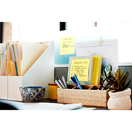 3M 675Yl Post-It Lined Note Pad, 4-Inch X 4-Inch, Canary Yellow, 300 Sheets/Pad, 1/Ea #TOP2