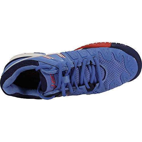 Tênis F Asics Resolution 6 E550y 36 Azul/Vermelho