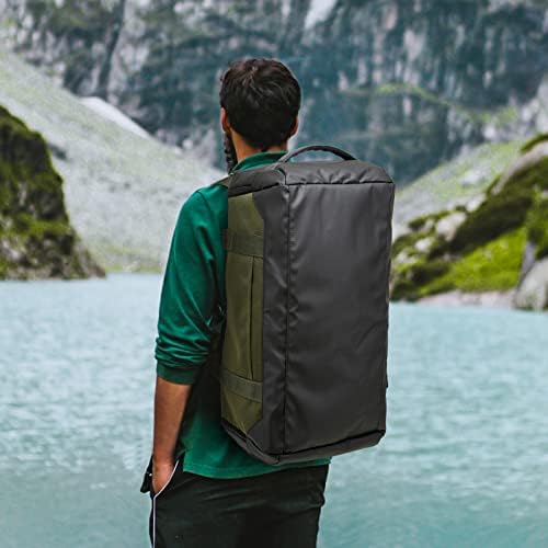 Laripwit Travel Duffle Bag for Men 40L Sports Gym Bag with Wet Pocket & Shoes Compartment Weekender Overnight Backpack for Traveling Duffel Bag Backpack for Women, Green — view 6