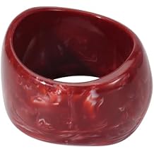 Bocar Chunky Cuff Vintage Resin Bangle Wide Bracelet Irregular Geometric Wristband for Women Prom Holiday Jewelry Gift SL-1010