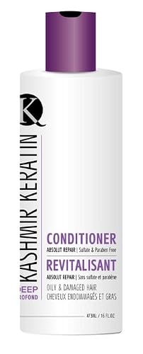 Kashmir Keratin Deep Conditioner For Oily And Damaged Hair Sulfate And Paraben Free New Presentation (16 Fl Oz.) #TOP4
