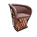 Chair Furniture Equipal Handmade By Equipales San Jose Cappuccino Color Mexican Traditional Style Ideal for your home, house, garden, office, restaurant, hotel