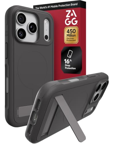ZAGG Sedona Phone Case with Stand for iPhone 18 Pro/ 17 Pro, Gray