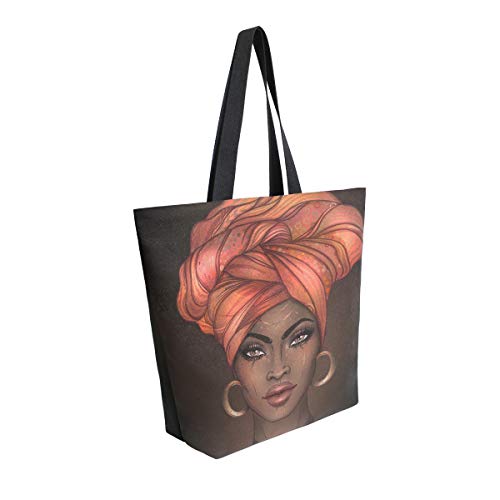 Woman Tote Bag Shoulder African American Woman Handbag For Work Travel Business Beach Shopping Schoo #TOP2