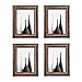 Q.Hou 5x7 Picture Frame Rustic Brown Wood Pattern Photo Frames 4 Packs for Tabletop or Wall Mount (QH002-MD5X7-RB)