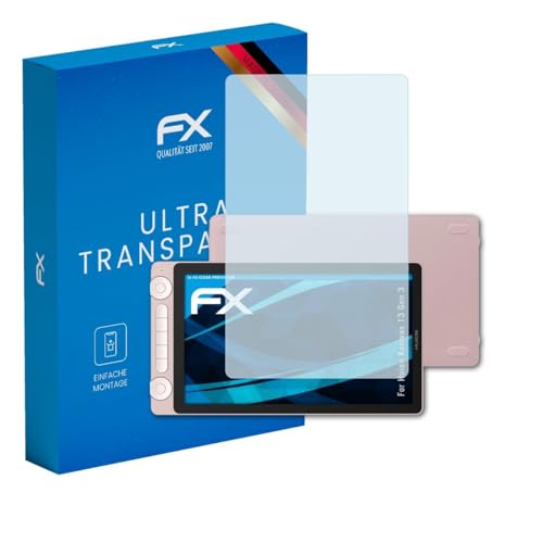 Lámina protectora de pantalla compatible con Huion Kamvas 13 Gen 3, film protector FX (2X)