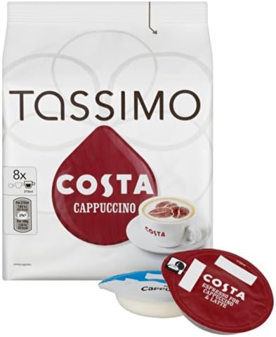 Tassimo Costa Cappuccino Coffee (16 pods, 8 servings)
