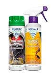 Nikwax Unisex Nikwax Tech Wash+Tx-Direct Spray, 2x300ml Bekleidungswaschmittel, durchsichtig, Einheitsgröße EU