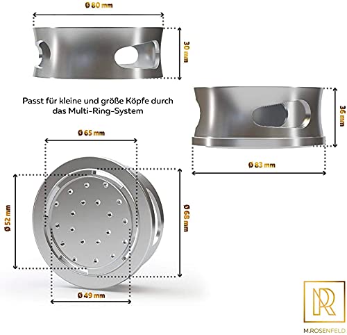 M. ROSENFELD Smokebox Shisha – HOOKARTIS – Heat Management Shisha Kopf Aufsatz mit Doppelring-Boden. passt für alle… – Bild 4