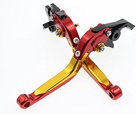 Miniatura 68 de FXCNC Billet Folding Extendable Adjustable Brake Clutch Levers Compatible with Raptor YFM660 01-04, TTR125L/LE/LW 00-16, Banshee 350 02-06