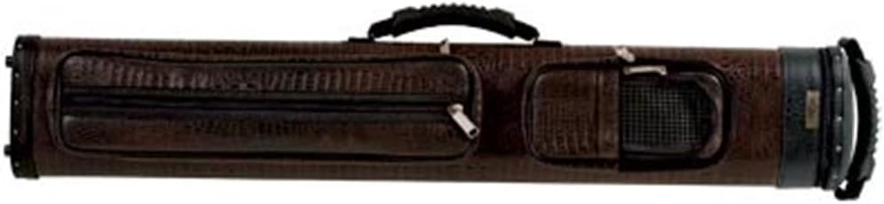 Elite 2 Butts and 4 Shafts Vinyl Pool Cue Case with Cell Phone Pouch