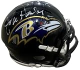JOHN HARBAUGH signed (BALTIMORE RAVNES) mini football helmet BECKETT BM02847 - Autographed NFL Helmets