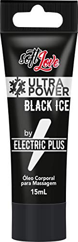 Vibrador Líquido gel Ultra Power Black Ice Eletric 2x + Intenso