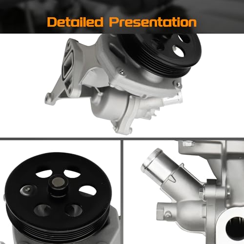 BRTEC Water Pump with Gasket & Pulley Compatible with Chevy Equinox Malibu Impala Colorado Traverse/GMC Terrain Canyon 2013-2022, L4 2.0L 2.5L, Replace# 130-2090AT by BRTEC - Used condition - Image 7