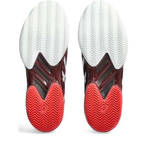 TÊNIS ASICS SOLUTION SPEED FF 2 CLAY (SAIBRO) VERMELHO BÔRDO E BRANCO (br_footwear_size_system, adul