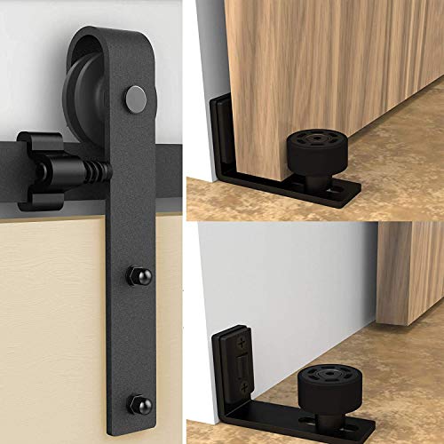 TSMST 305CM/10FT Sliding Door Track Barn Door Hardware Kit Closet Rail Roller Accessory Adjustable Floor Guide - Image 8