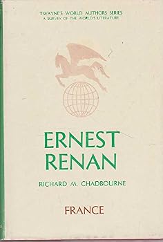 Hardcover Ernest Renan (Twayne's World Authors Series) Book