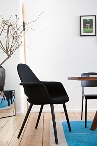 2Xhome Upholstered Mid Century Modern Dining Arm Chair With Natural Dark Wood Legs, Patchwork S,1 Piece #TOP7