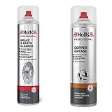 Holts 1831697 Brake Cleaner, Clear, 600ml & HMTN0018A Professional Copper Grease Spray, 500ml
