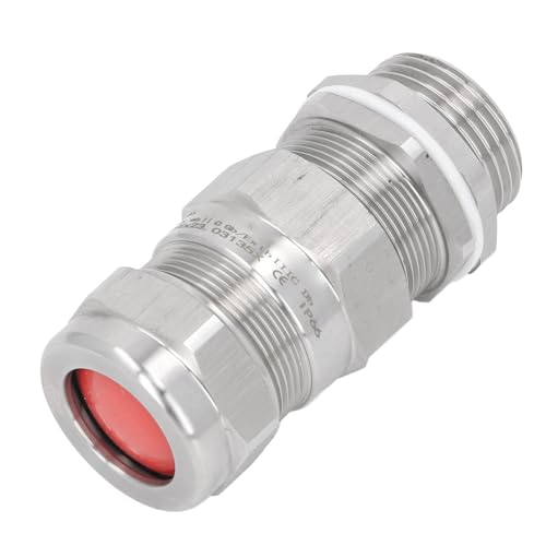 Water Proof Cable Gland 304 Stainless Steel Explosion Proof Double Seal Connector IP66 Rated for Outdoor Electrical Installations Marine Devices and Industrial Applications