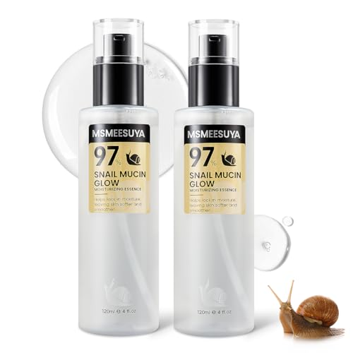 MSMEESUYA Snail Mucin 97% Hydrating Face Serum 120ml (2-pack)