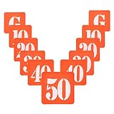 Eco Walker Football Field Yard Line Markers Yardage Markers with Portable Carrying Bag